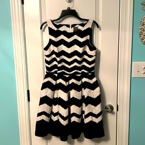 Taylor pleated dress with pockets! Like new size 10.